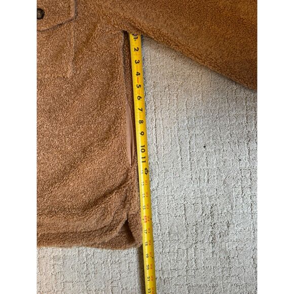 NWT - Sanctuary Teddy Fleece Hooded Jacket, size XXL, brown. - Picture 10 of 11